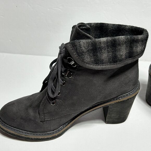 Canyon River Blues Women's Gray Ankle Boots Lace up, Size 9M - Picture 13 of 16